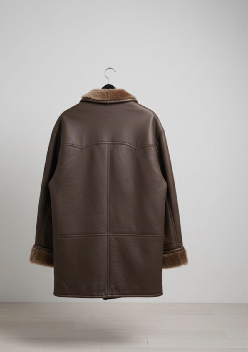 Giacche: Original Shearling Lederjacke mit Lammfell – Gr. 50 – Nuovo e nell'imballaggio originale da Basel venduto da SimpleE 6