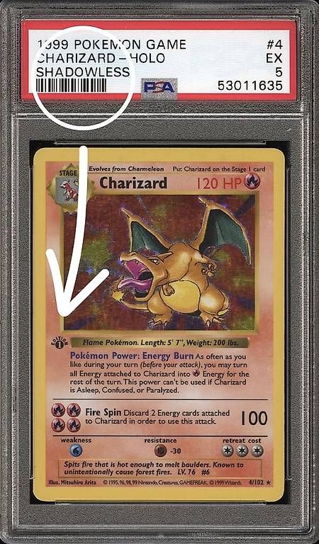 Pokémon Carte collezionabili: Charizard 1st Edition Shadowless *PSA MISLABEL* – Usato da Zuerich venduto da Eric1389
