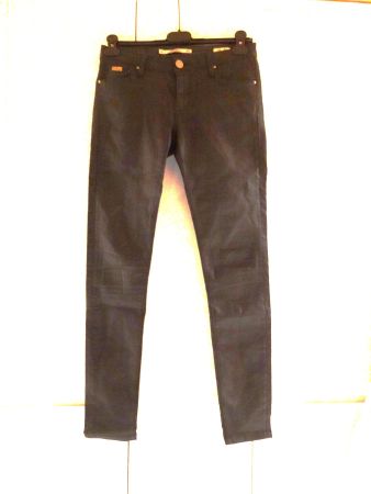 Schwarze Zara Hose mit Überzug Gr. 34/XS - 231237