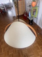 Hängelampe von Domus aus versch. Holz und Papier Schirm
