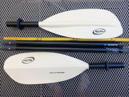 Paddel nortik 240 cm Paddel vierteilig zerlegbar "King Pin"