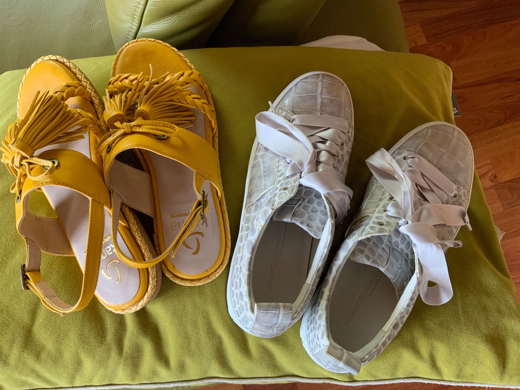 Chaussures femmes: 2 neue Schuhe leder gr 36 - schnäppli – D'occasion à Cham par Mira10