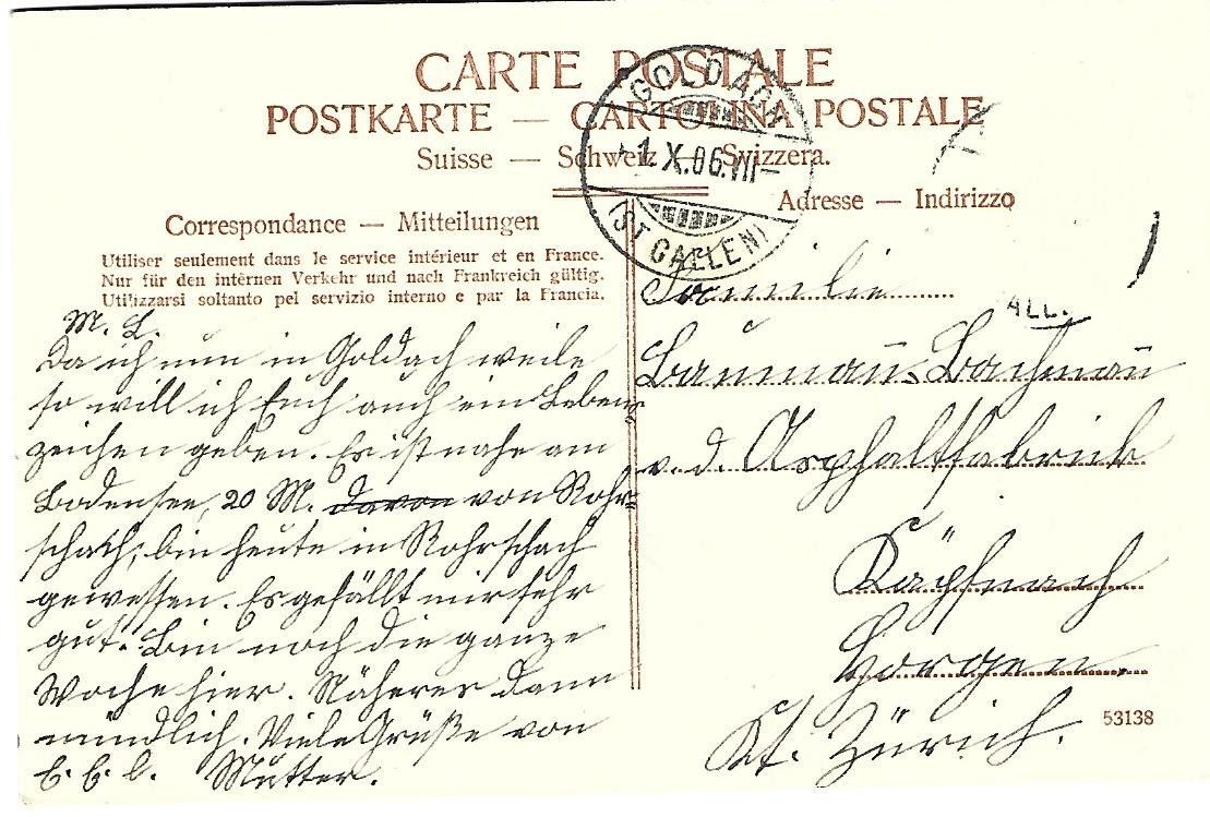Cartoline postali: Goldach SG  Textildruckerei Kirche – Usato da Wetzikon ZH venduto da Brulu100 1
