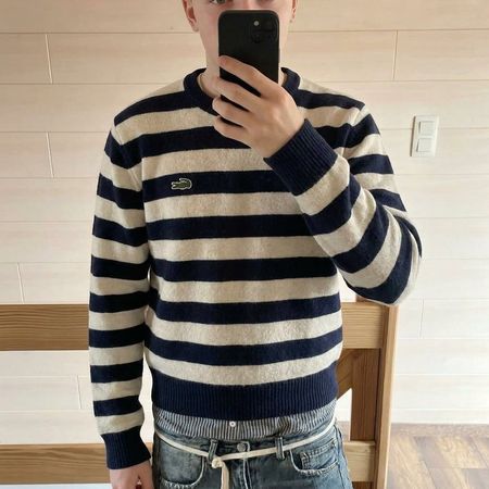 Lacoste Vintage Lacoste Sweater Striped Blue