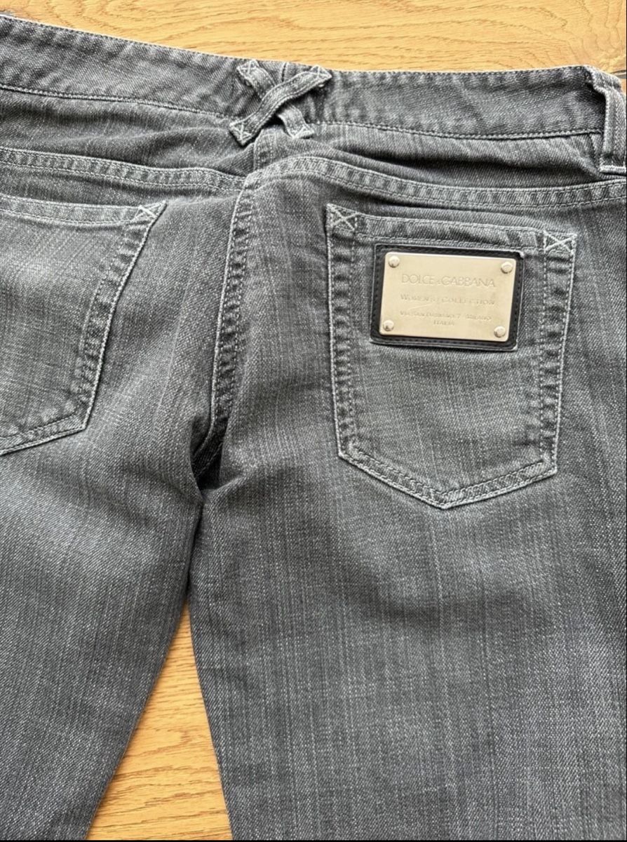 Dolce & Gabbana Jeans: Dolce & Gabbana Jeans grau Gr. 36 Slim Logo – Usato da Winterthur venduto da whatdreamz 5