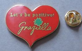 PIN HERZ GRAZIELLA LET'S BE POSITIVE!
