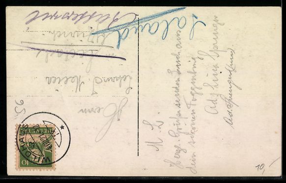 Cartoline postali: AK Wildhaus, Teilansicht mit Säntis – Usato da Berlin venduto da bartko-reher 1