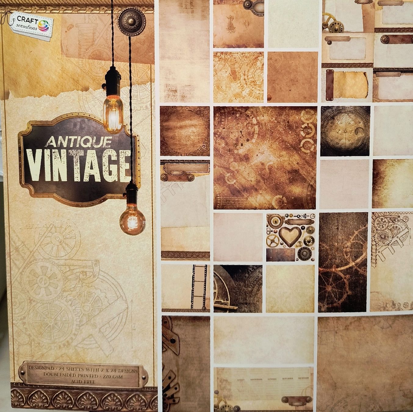 Carta: Scrapbooking Papier Set Vintage Design Papier – Nuovo (secondo la descrizione) da Würenlingen venduto da Striga 5