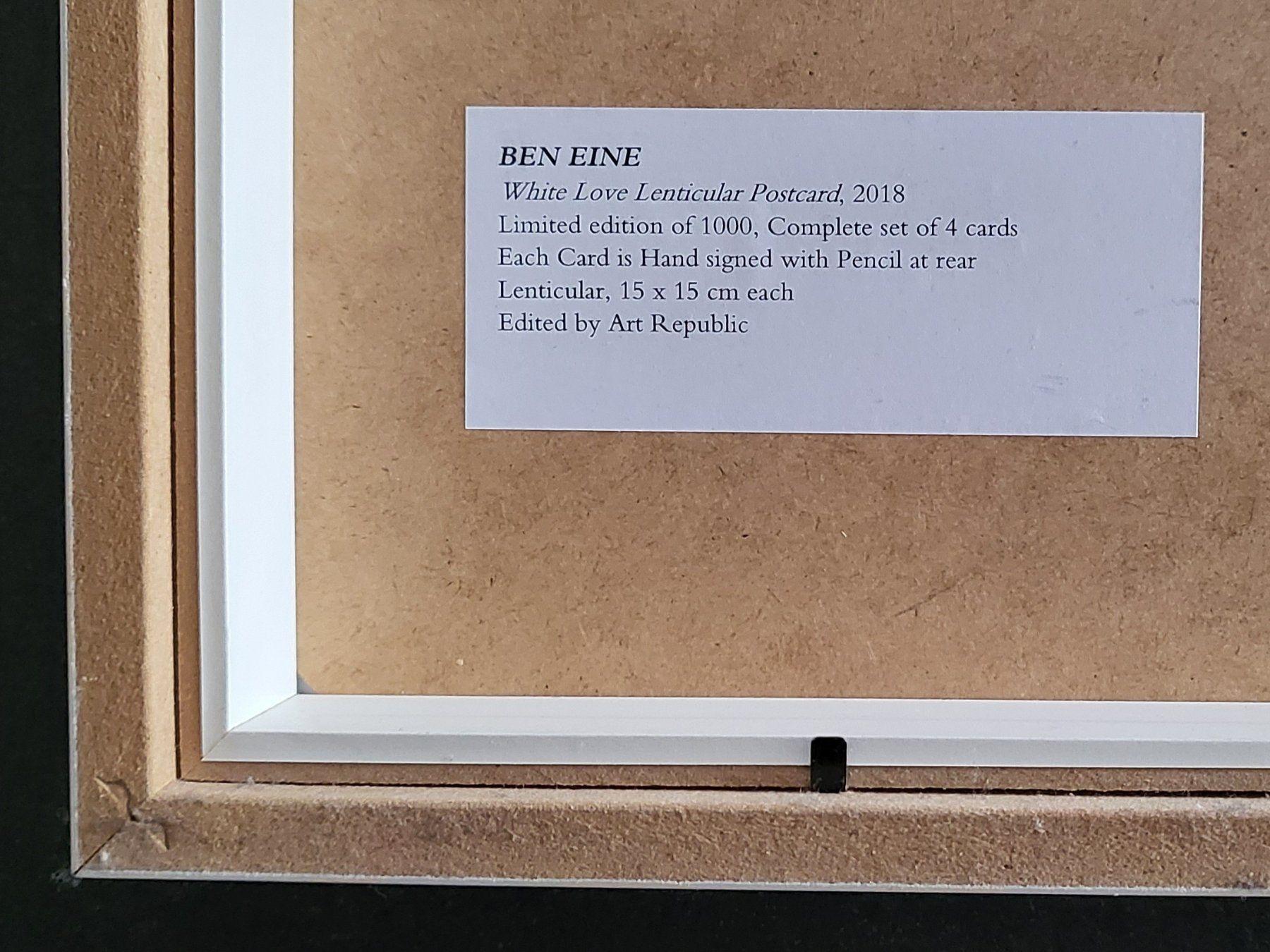 Autografi: Ben Eine - Love Lenticular - Complete Set Hand Signed - COA – Usato da Petit-Lancy venduto da Art_Collector 6