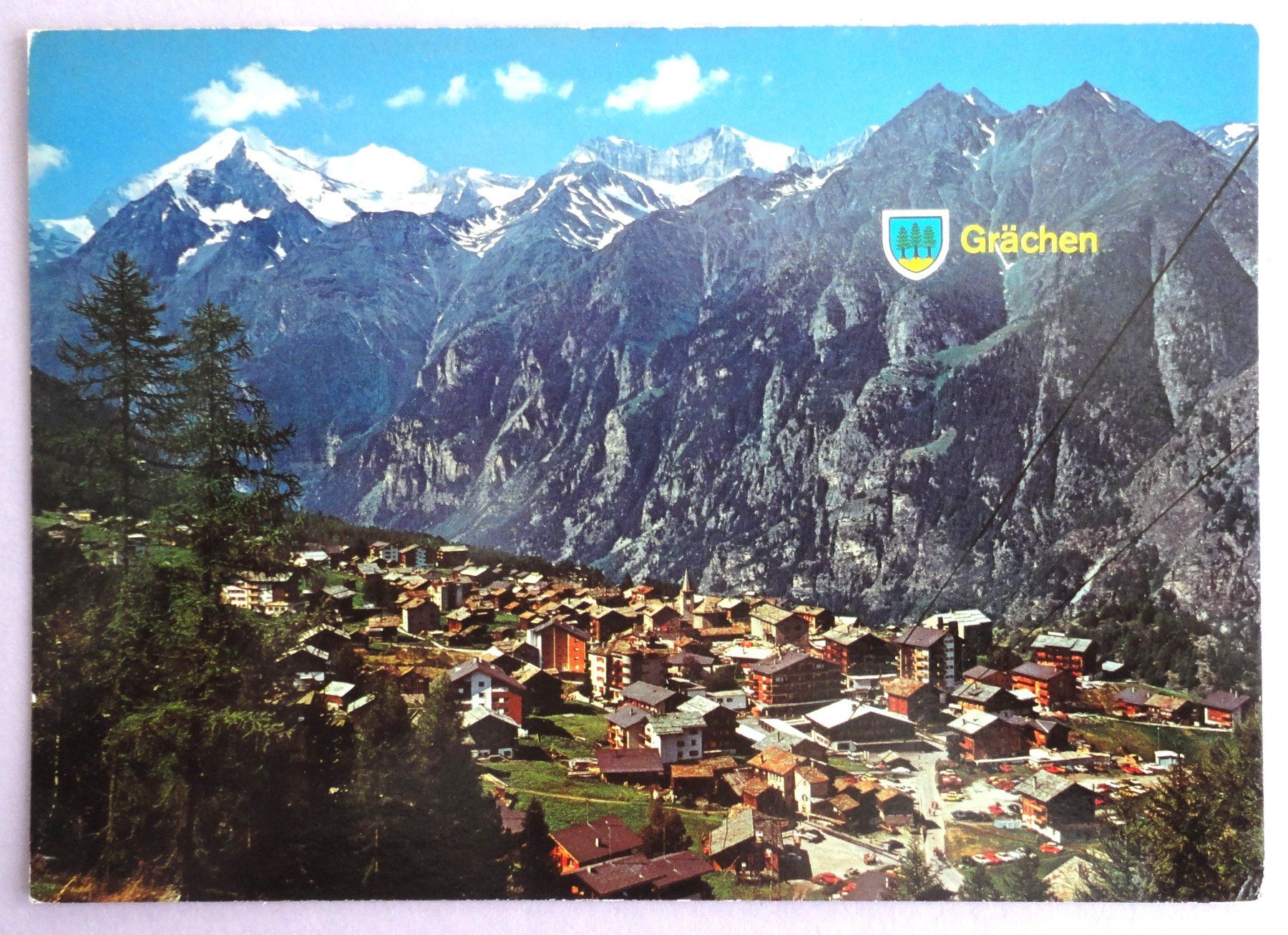 Cartoline postali: Grächen 1619 m, Wallis – Usato da Fétigny venduto da Billy2miny