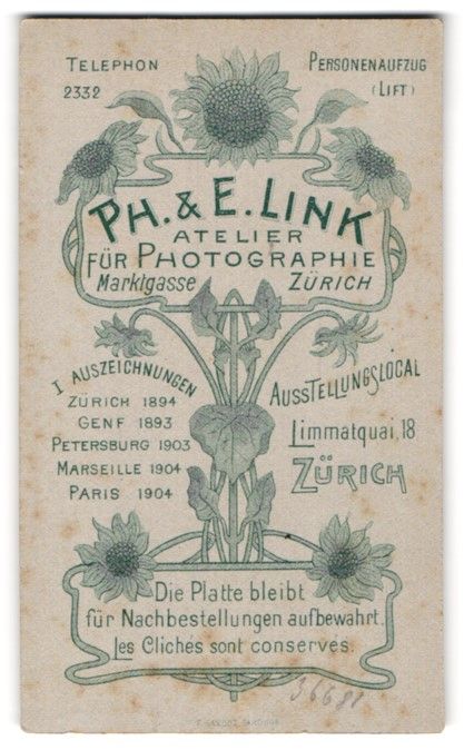Photos & affiches: Fotografie Ph., E. Link, Zürich, limmat – D'occasion à Berlin par bartko-reher
