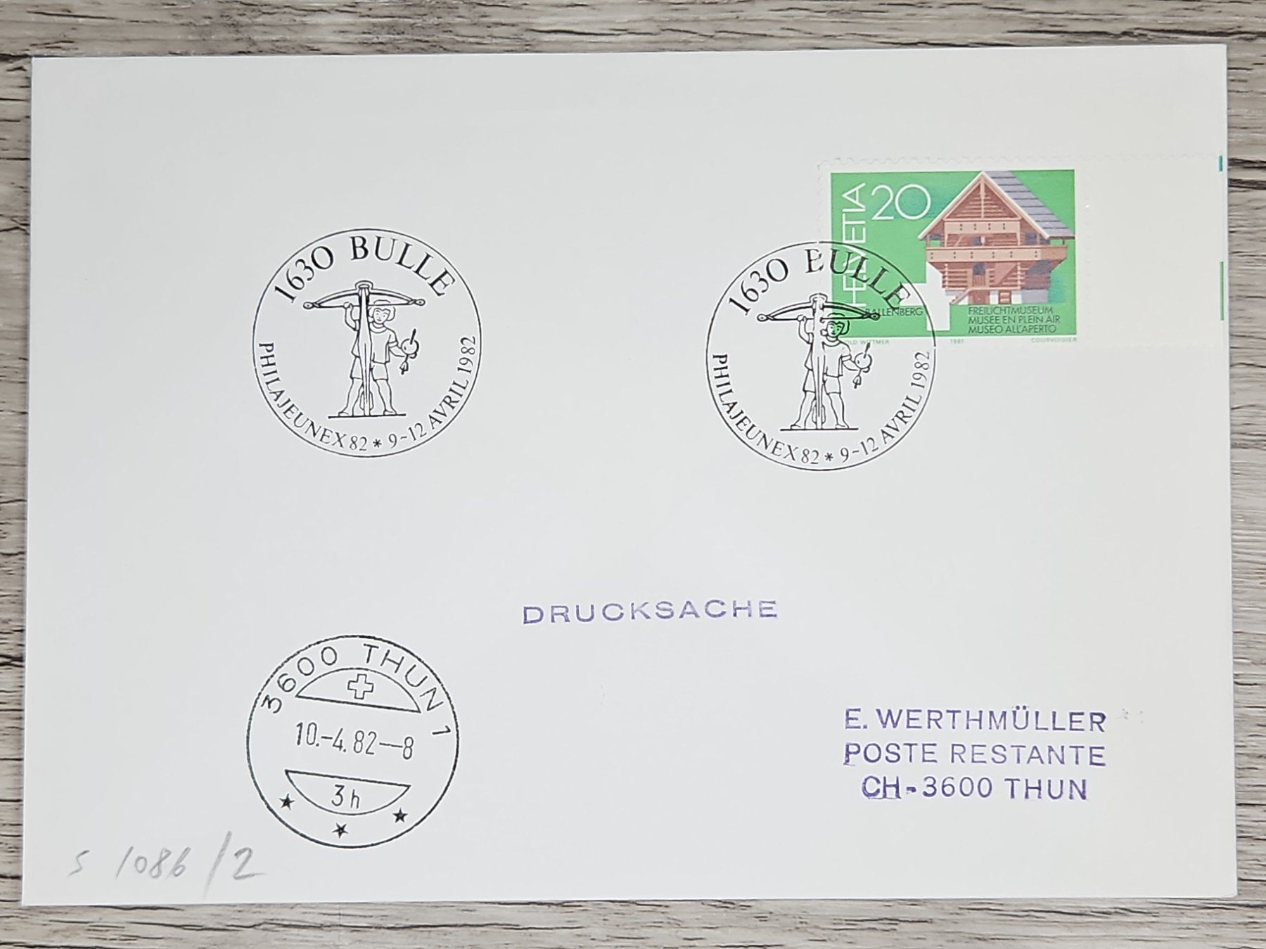 Tutti i francobolli: CL02 Enveloppe + Timbre Suisse 1989 – Usato da Cousset venduto da Patrick_Collections