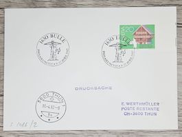 CL02 Enveloppe + Timbre Suisse 1989
