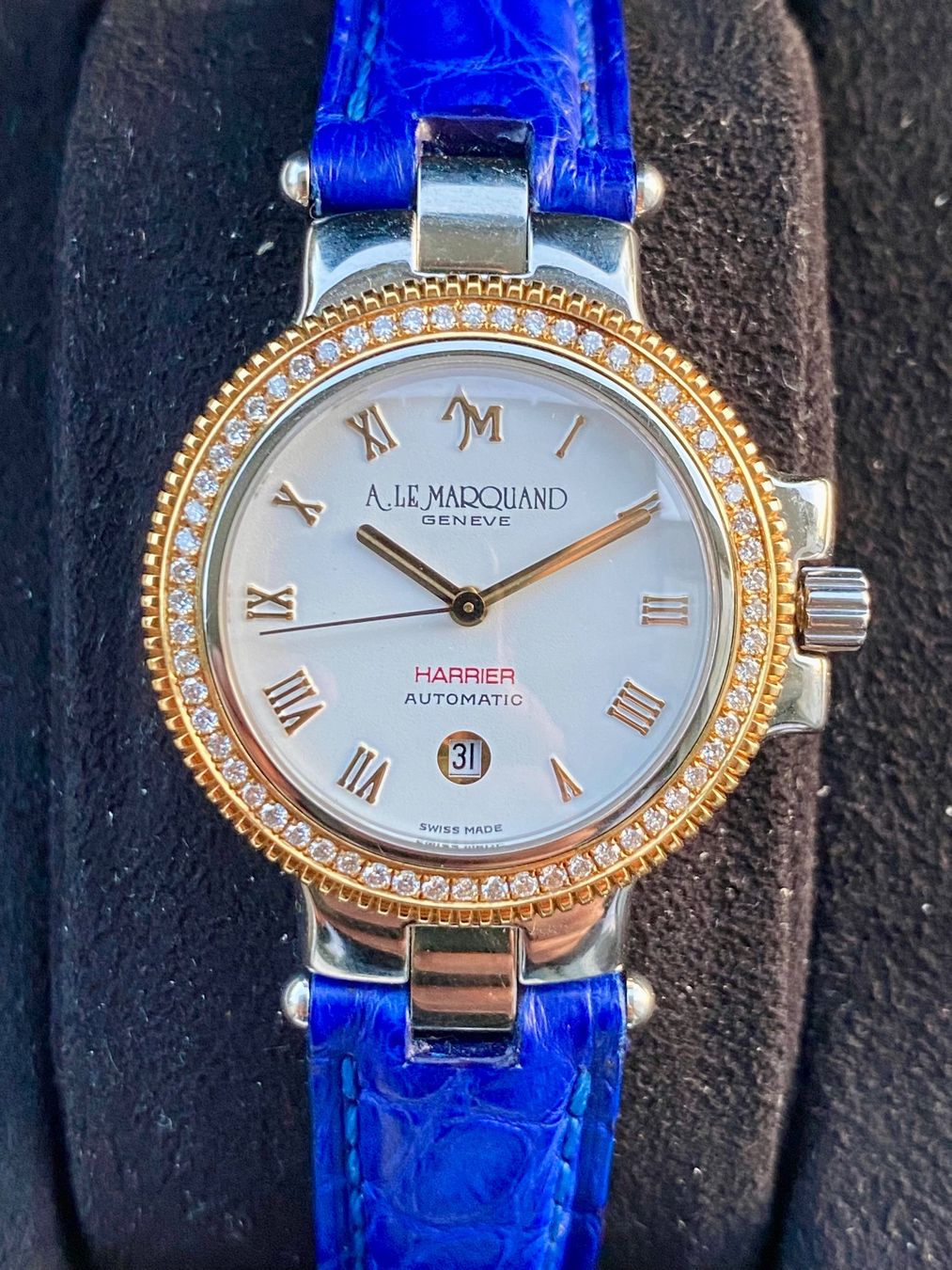 André Le Marquand Uhren: A. Le Marquand - Harrier Automatic - Gold 18k bezel Diamonds – Gebraucht aus Küsnacht ZH von Pedramy