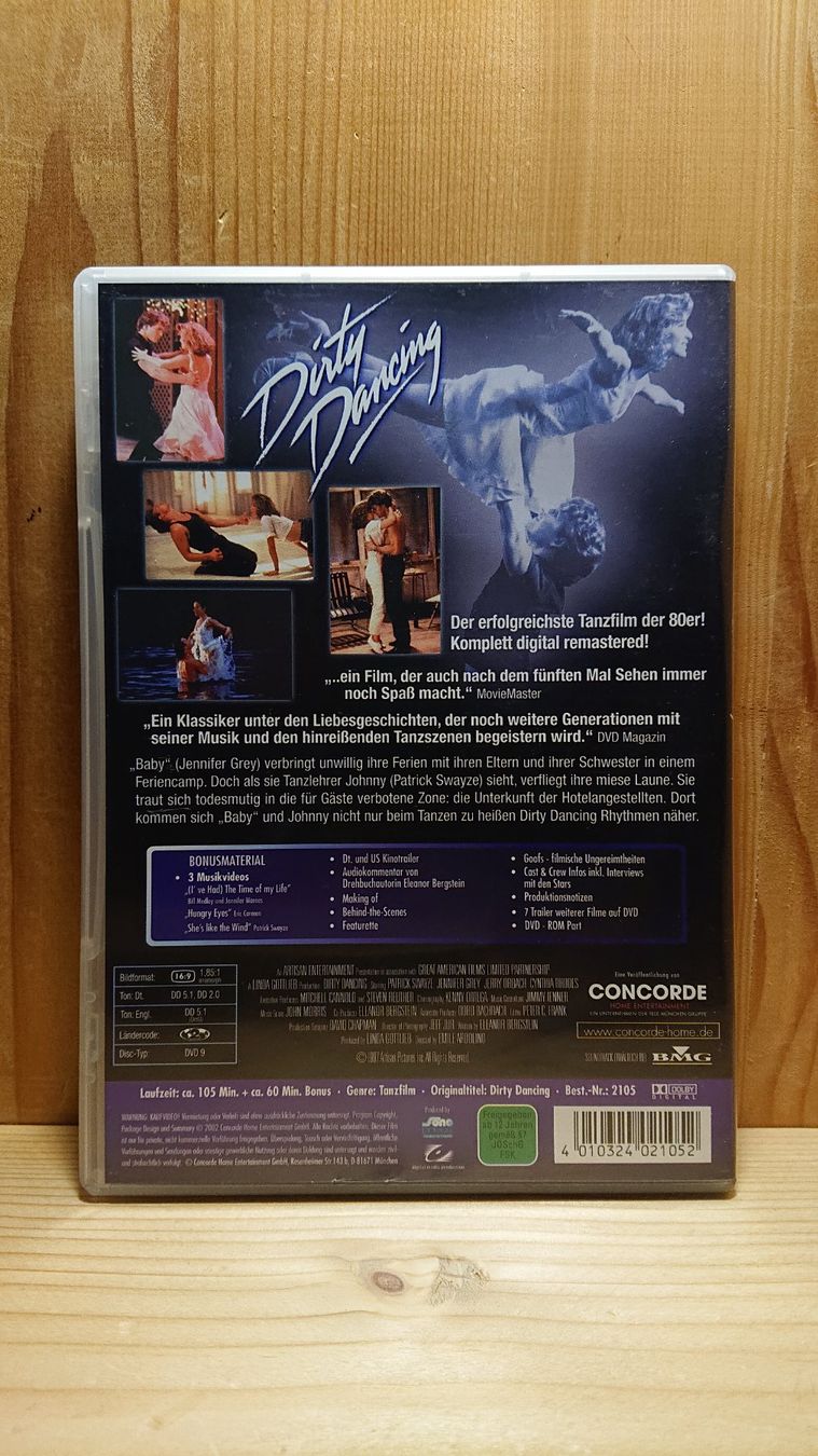 Tutti i DVDs: DIRTY DANCING DVD Special Edition mit Patrick Swayze – Usato da Wilderswil venduto da Exebub 1