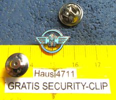 HANOMAG TRAKTOREN LKW LOGO PIN ENAMEL CUT-OUT M.SECURITYCLIP