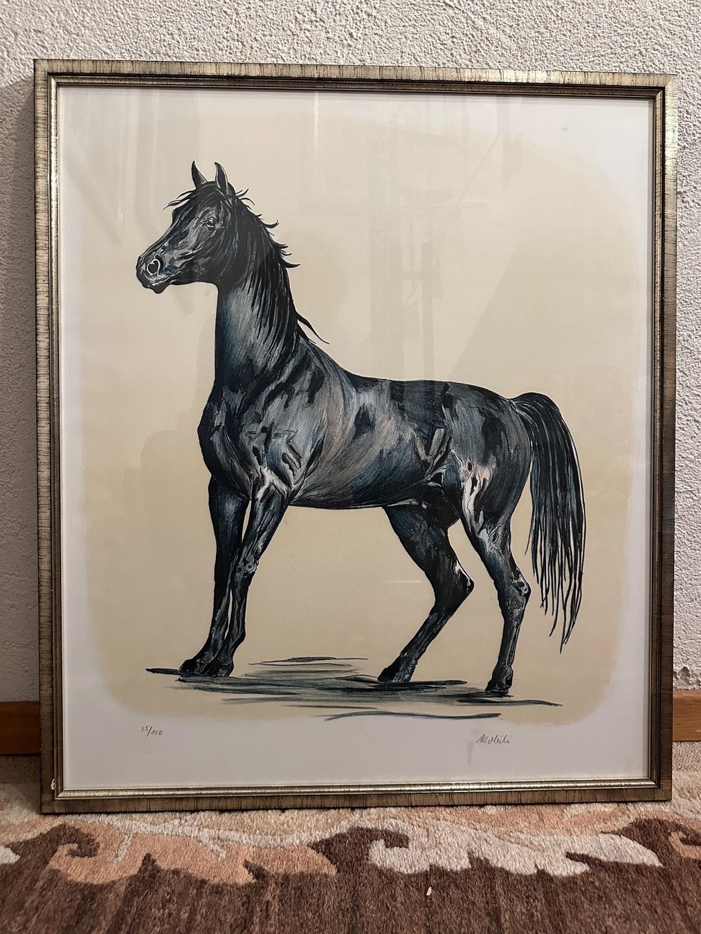Grafica & Litografie: Pferdebild, Lithografie, von Handzeichnung – Usato da Oberhasli venduto da Luckygirl0
