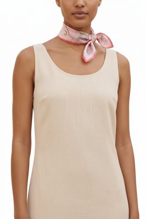 Céline Vintage Tuch Rosa 49x49 Baumwolle