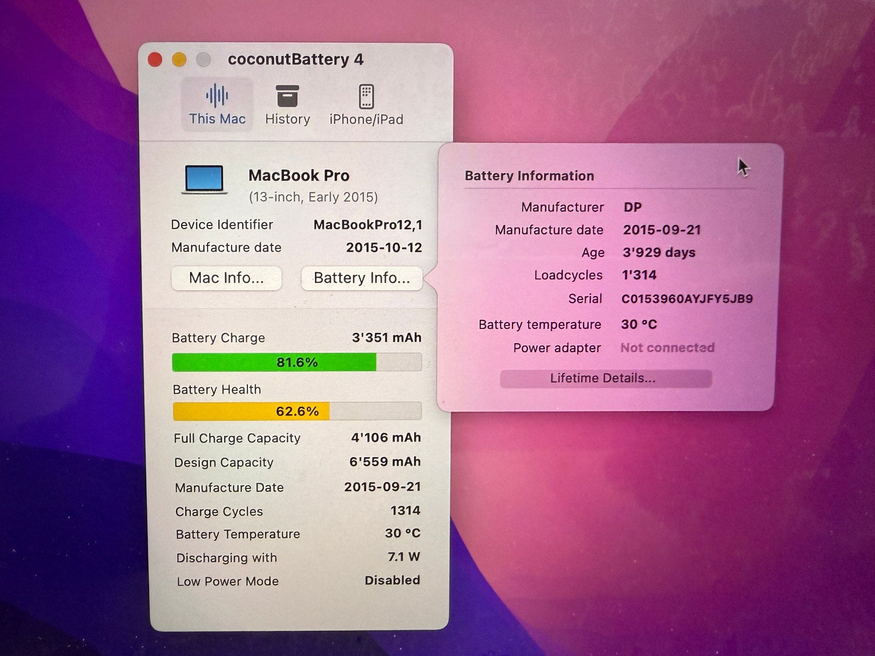 Apple Notebook: MacBook Pro Retina 13 inch Early 2015 – Usato da Au SG venduto da bah_6f5w 9