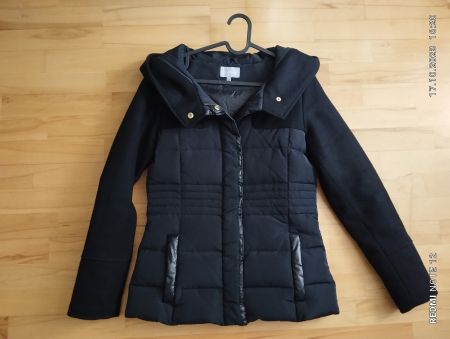 Winterjacke Daunen Wolle, NEU Manor, 36/38,Naturmaterialien