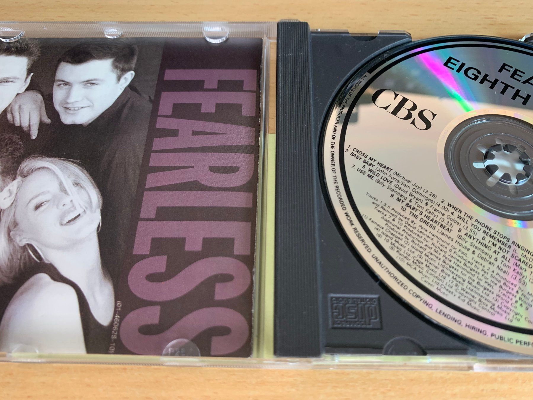 CD: Eighth Wonder – Fearless – Usato da Rikon im Tösstal venduto da Alpenmutz 2