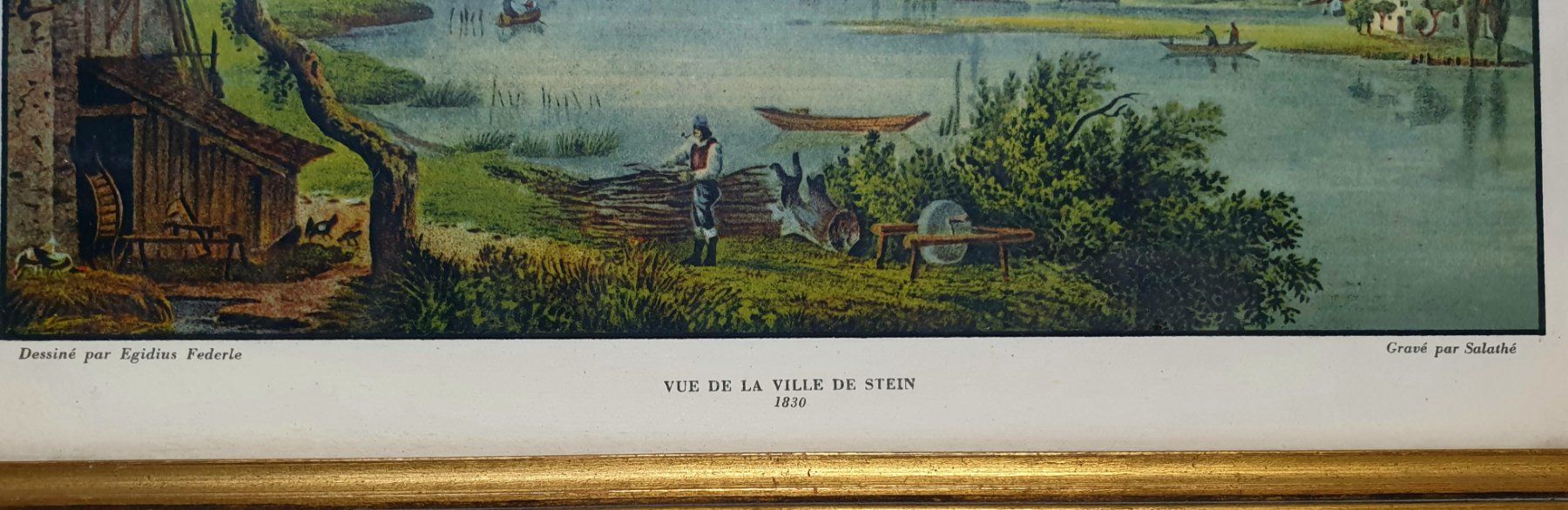 Grafica & Litografie: 4 Aquatinta Farb Drucke Kunstdrucke Lithos Stiche – Usato da Tüscherz-Alfermée venduto da Newpad 2