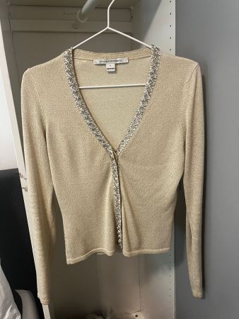 Damen Cardigan Marke Diane von Furstenberg gold Grösse XS