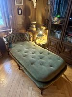 Antiker Chaiselongue, Diwan, Liege, Daybed