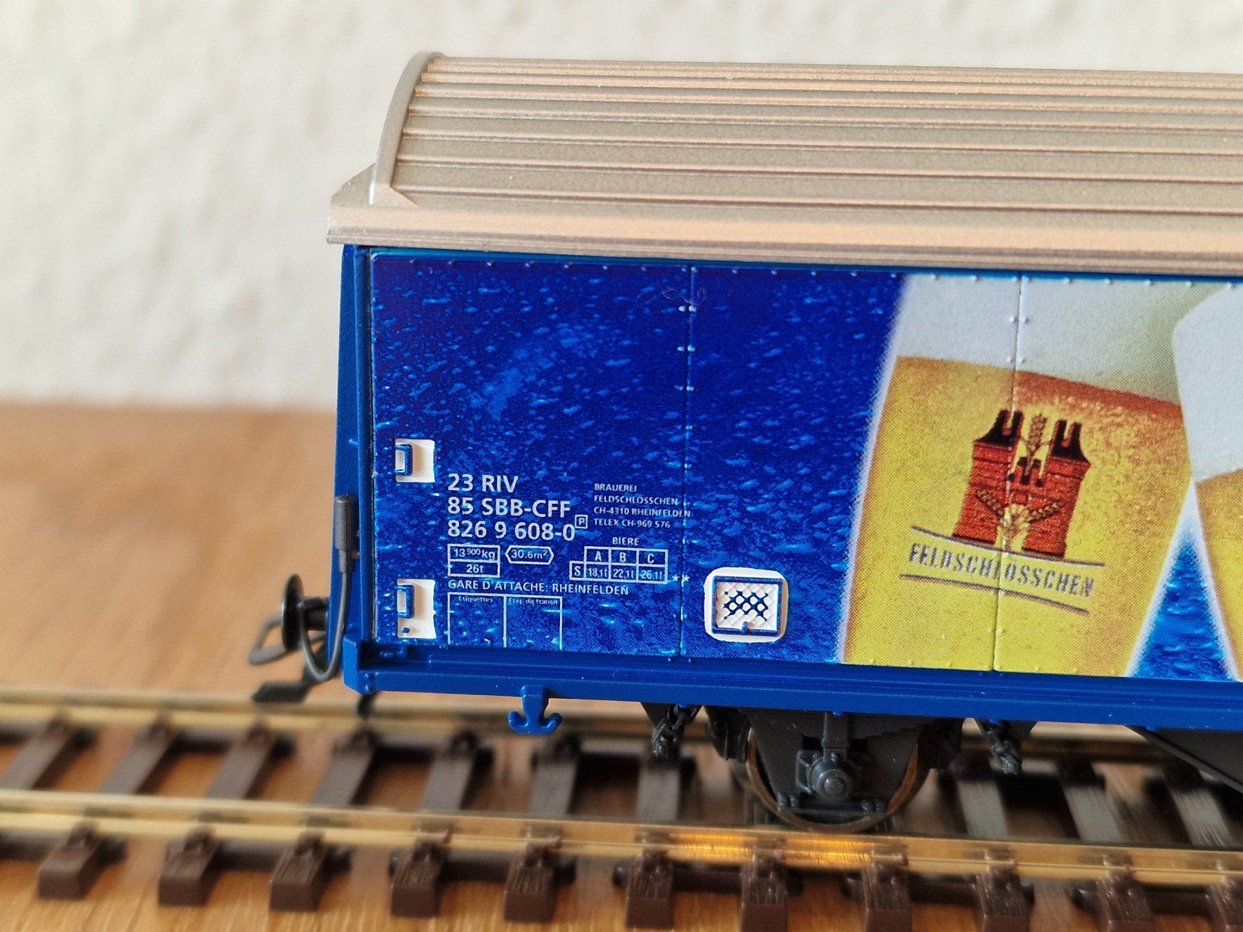 Märklin Modellini di ferrovie: SBB Feldschlösschen Güterwagen H0 – Usato da Matten b. Interlaken venduto da lor_hr9w 3