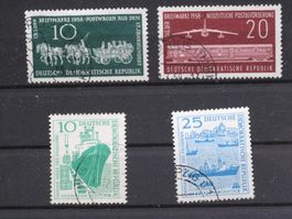 DDR 1958 Tag der Briefmarke / Rostock Hafen gest.