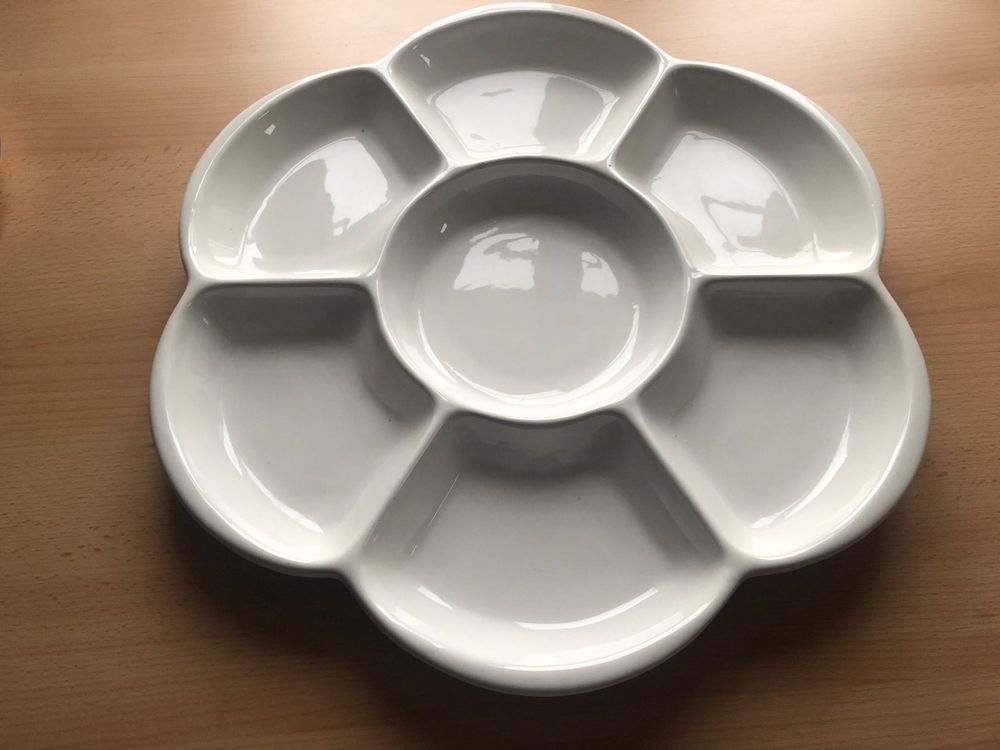 Grosse ,weisse Apero - Platte | Kaufen auf Ricardo