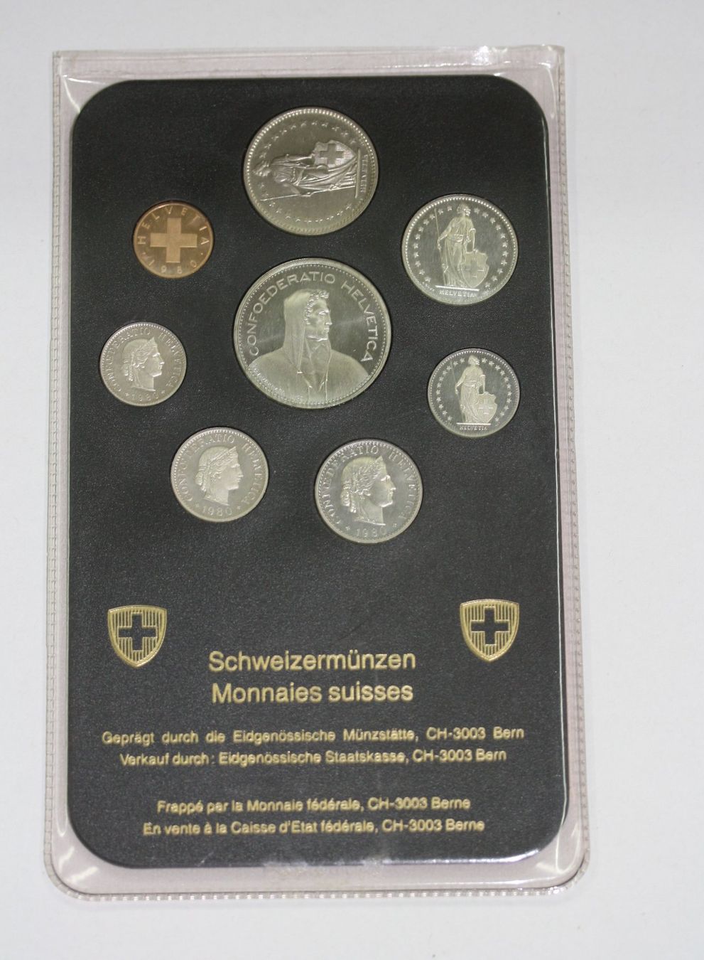 Toutes les monnaies: 1 x  Münzsatz 1980 – Neuf (Voir description) à Chur par Invinoveritas