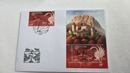 2009 FDC Block und Blockausschnitt Tag der Briefmarke