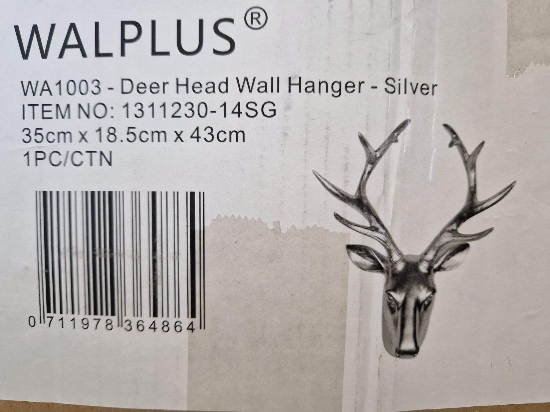 Tutte le decorazioni: Hirschkopf silber von Walplus – Nuovo e nell'imballaggio originale da Kilchberg ZH venduto da wen07 4