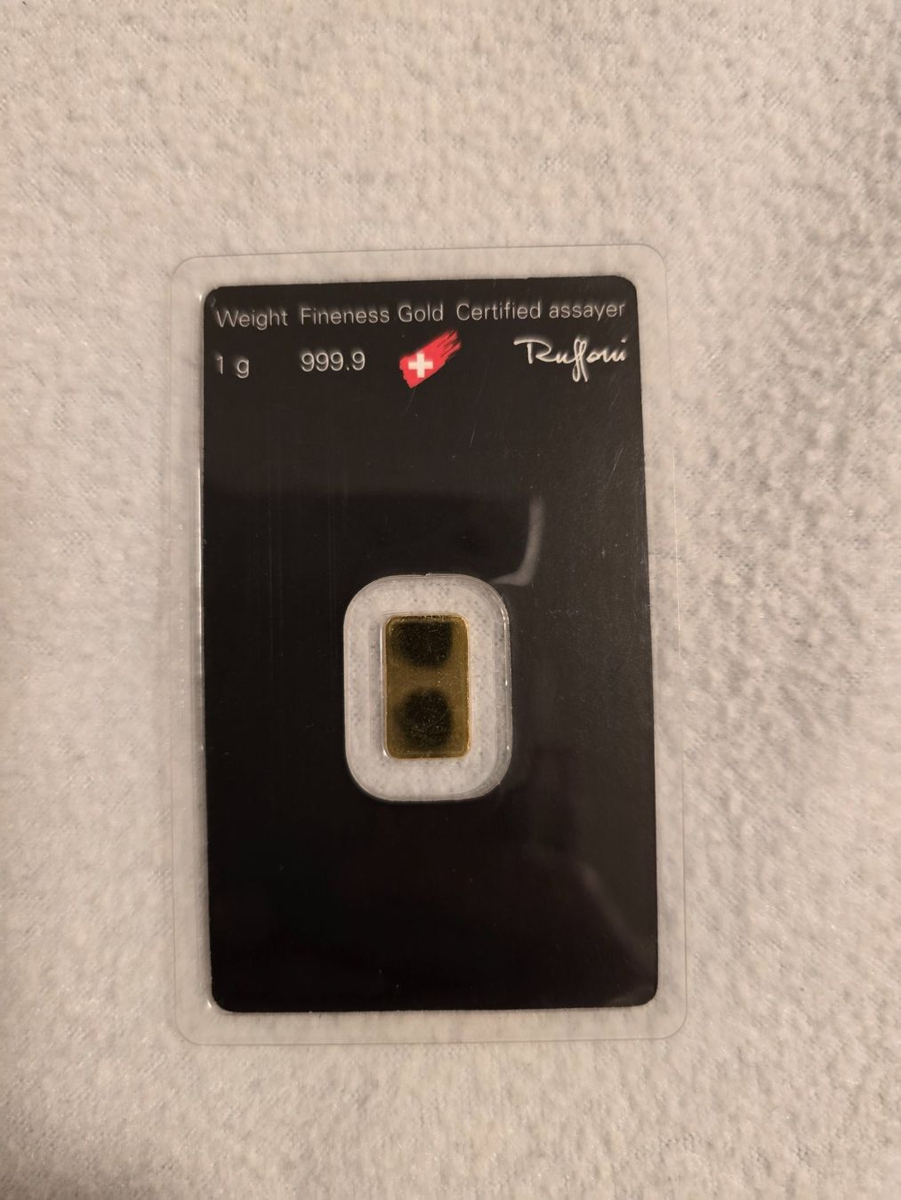 Edelmetalle: Goldbarren 1g Argor - Heraeus – Neu und originalverpackt aus Kreuzlingen von AudiB9 1