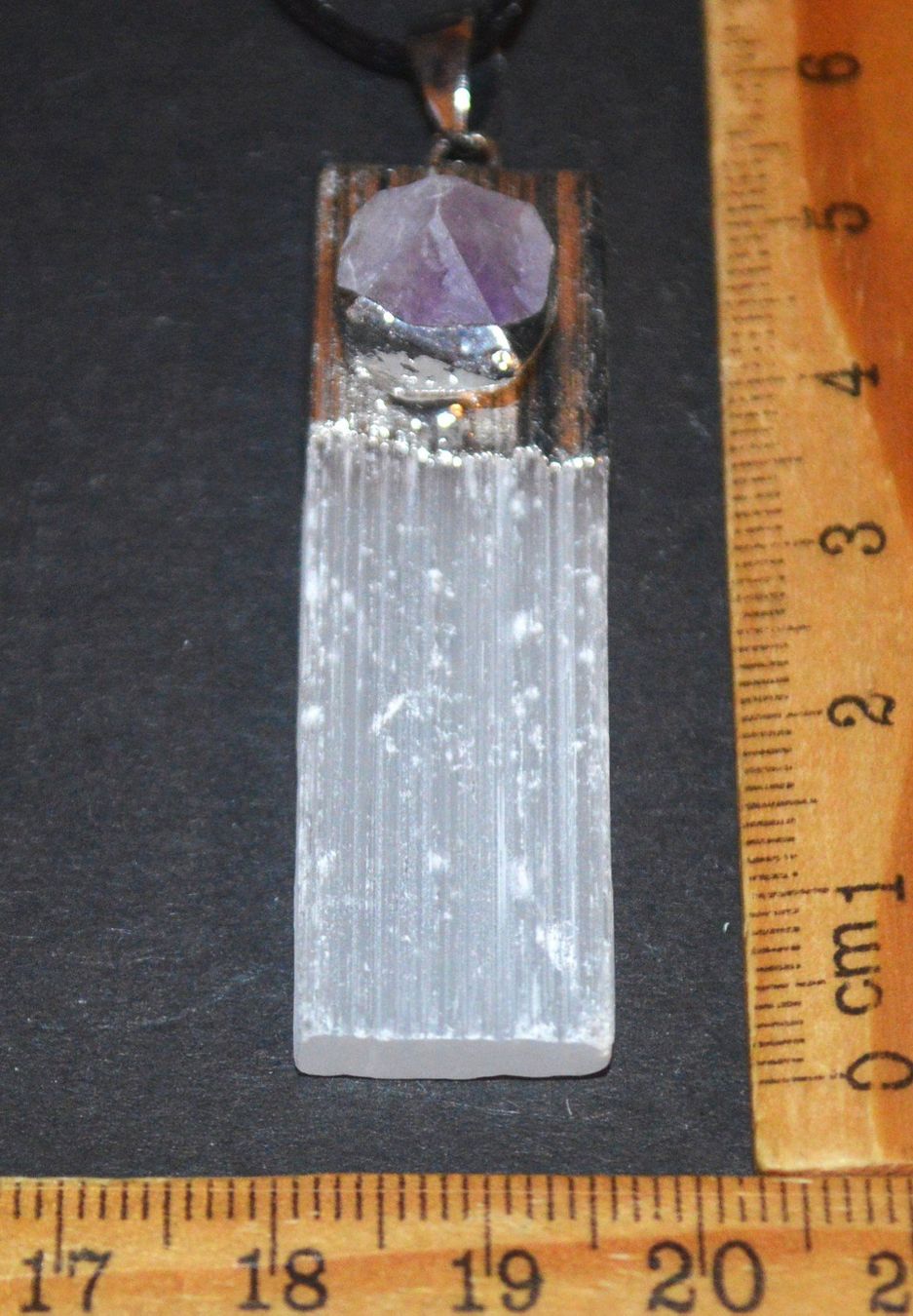Catenine: Halskette D-1003 – Selenit mit Amethyst – Nuovo e nell'imballaggio originale da Goldiwil (Thun) venduto da han_v5b7 4