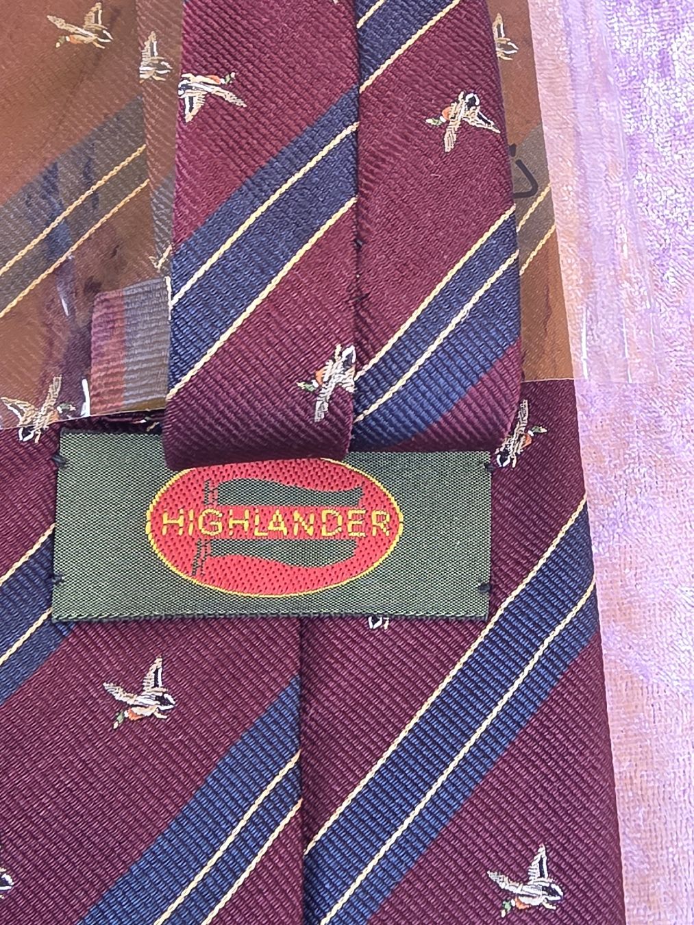 Cravatte: Krawatte Highlander Ente blau rot gestreift   – Nuovo e nell'imballaggio originale da Kriens venduto da Clevero 5