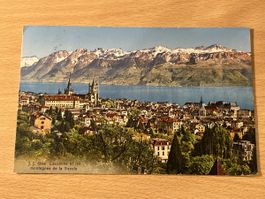 Alte Ansichtskarte Lausanne, Berge, Schweiz, Rarität!