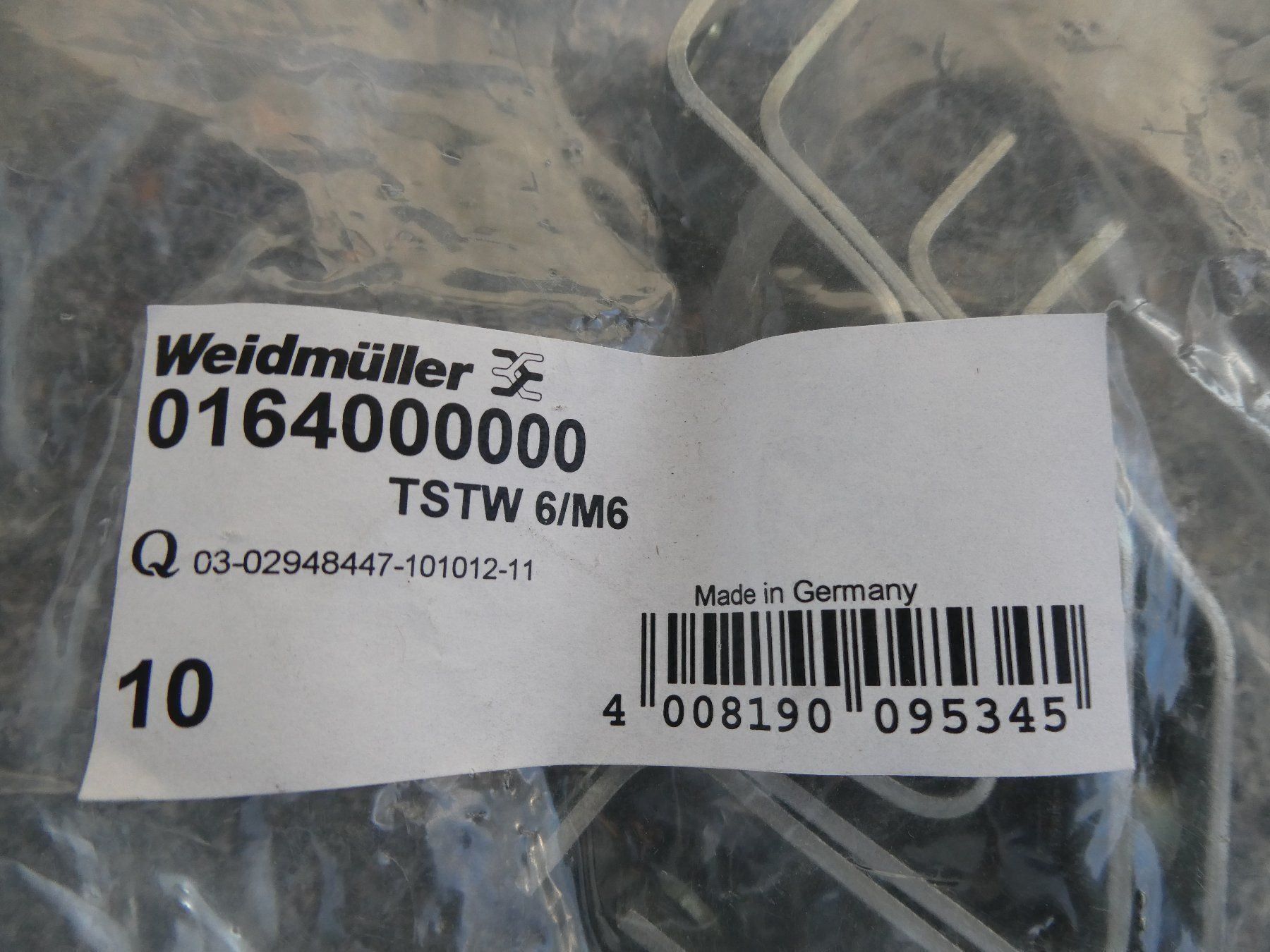 Stromzufuhr: Tragschienenträger TSTW 6/M6 – Neu und originalverpackt aus Fulenbach von Hach0 5