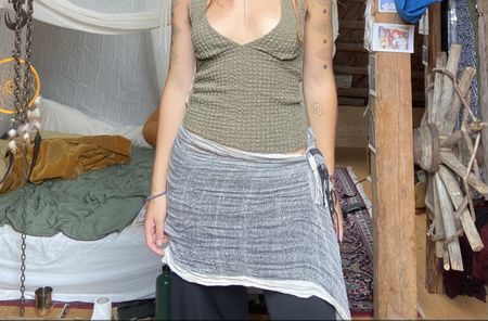 Schönes Gestricktes Tuch / Schal aus Nepal