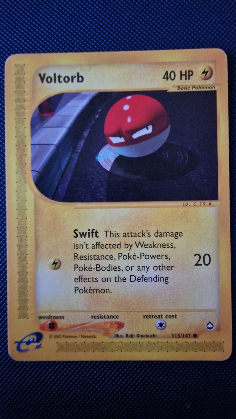 Pokémon Carte collezionabili: Voltorb #115 – Pokémon Aquapolis  – Usato da Veytaux venduto da PocketMonster