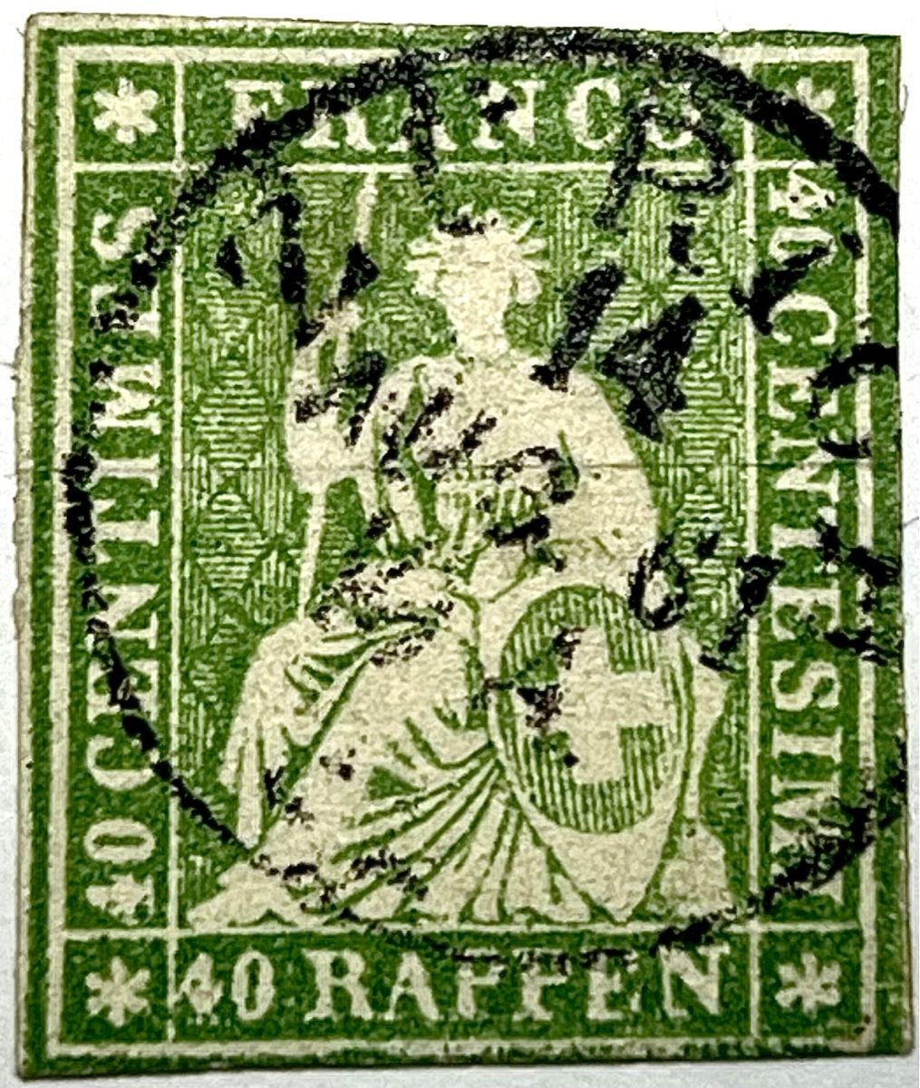 Tutti i francobolli: Strubel 26G Luxusstück – Usato da Basel venduto da G.SALE.2