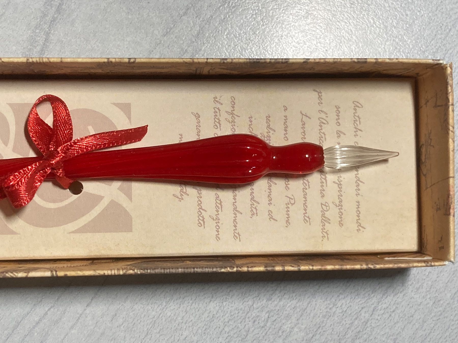 Stylos & Marker: Glasfederhalter mit Tinte - Rot – Neuf avec emballage d'origine à Basel par ce_mettier 2