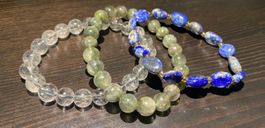3x Edelstein Armband  Lapislazuli Zitronenquarz Rutilquarz ✨