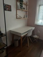 Bureau blanc avec rangement + chaise