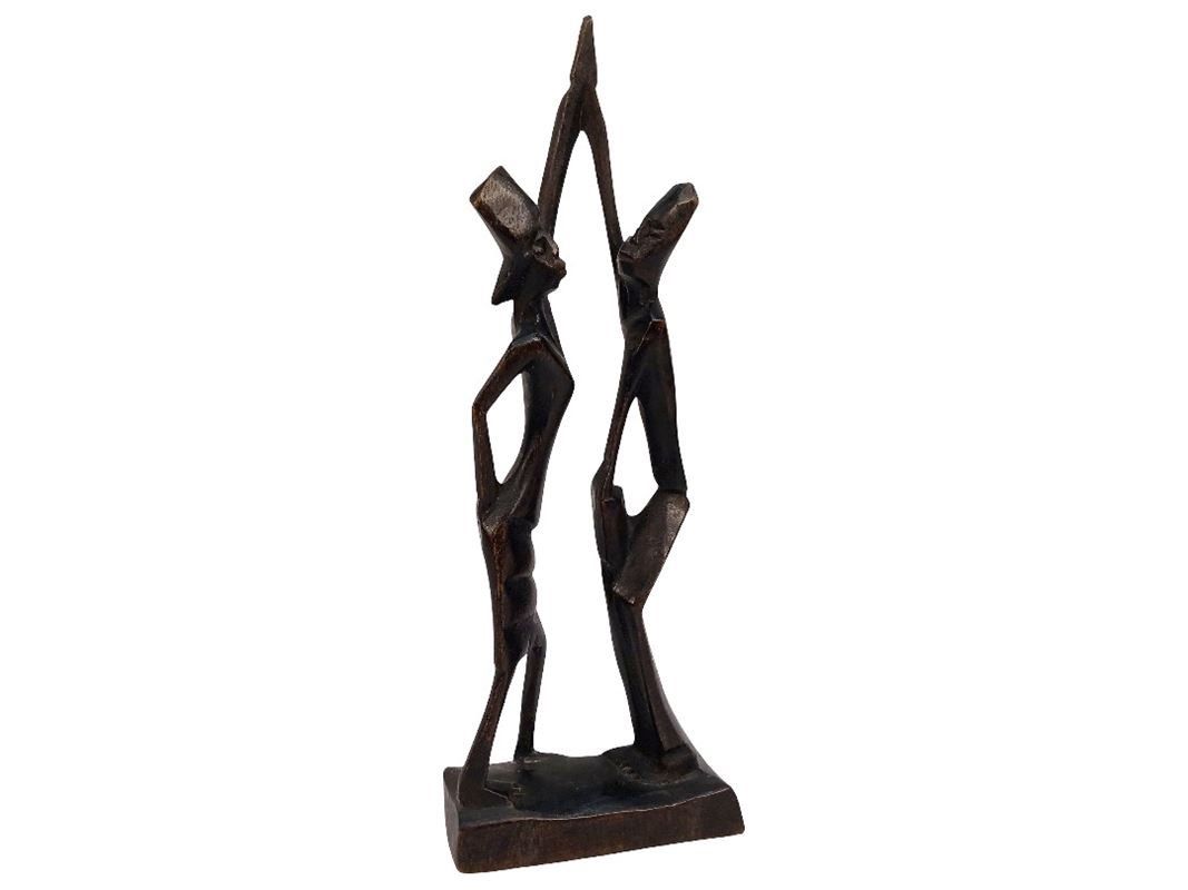 Sculture & Statue: Handgeschnitzte Afrika Holzfigur Paar 28.5cm – Usato da Hünenberg venduto da Restwert_Zug