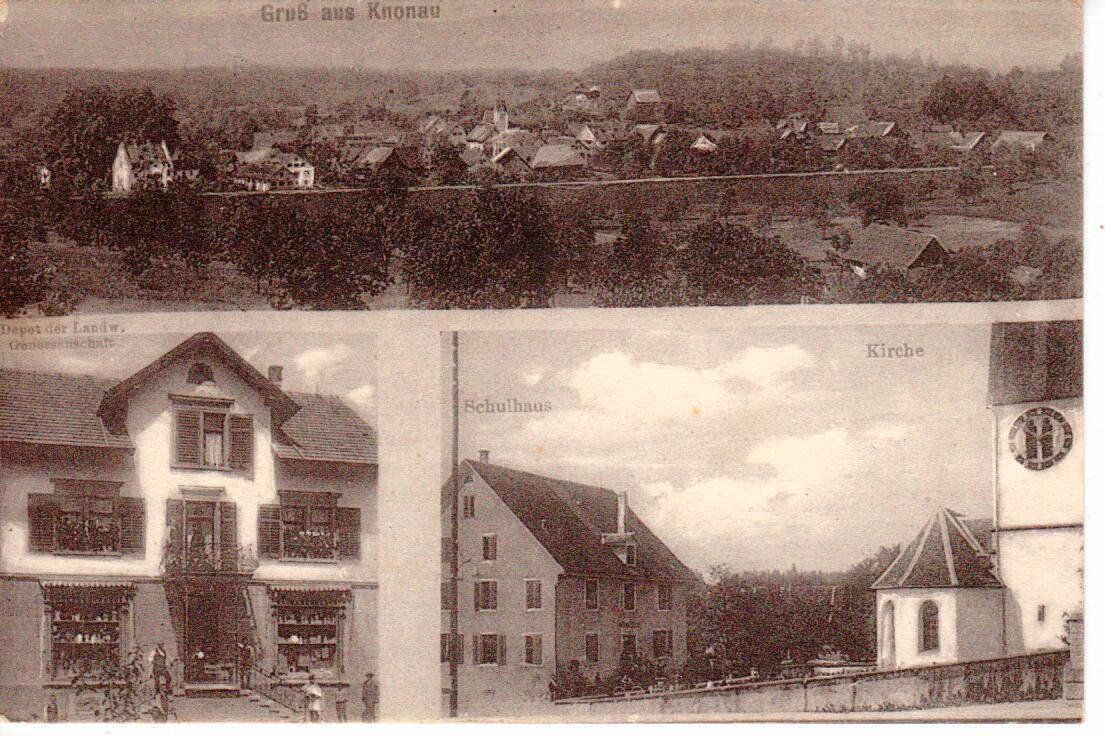 Cartoline postali: Gruss aus Knonau – Usato da Wolhusen venduto da Curver9
