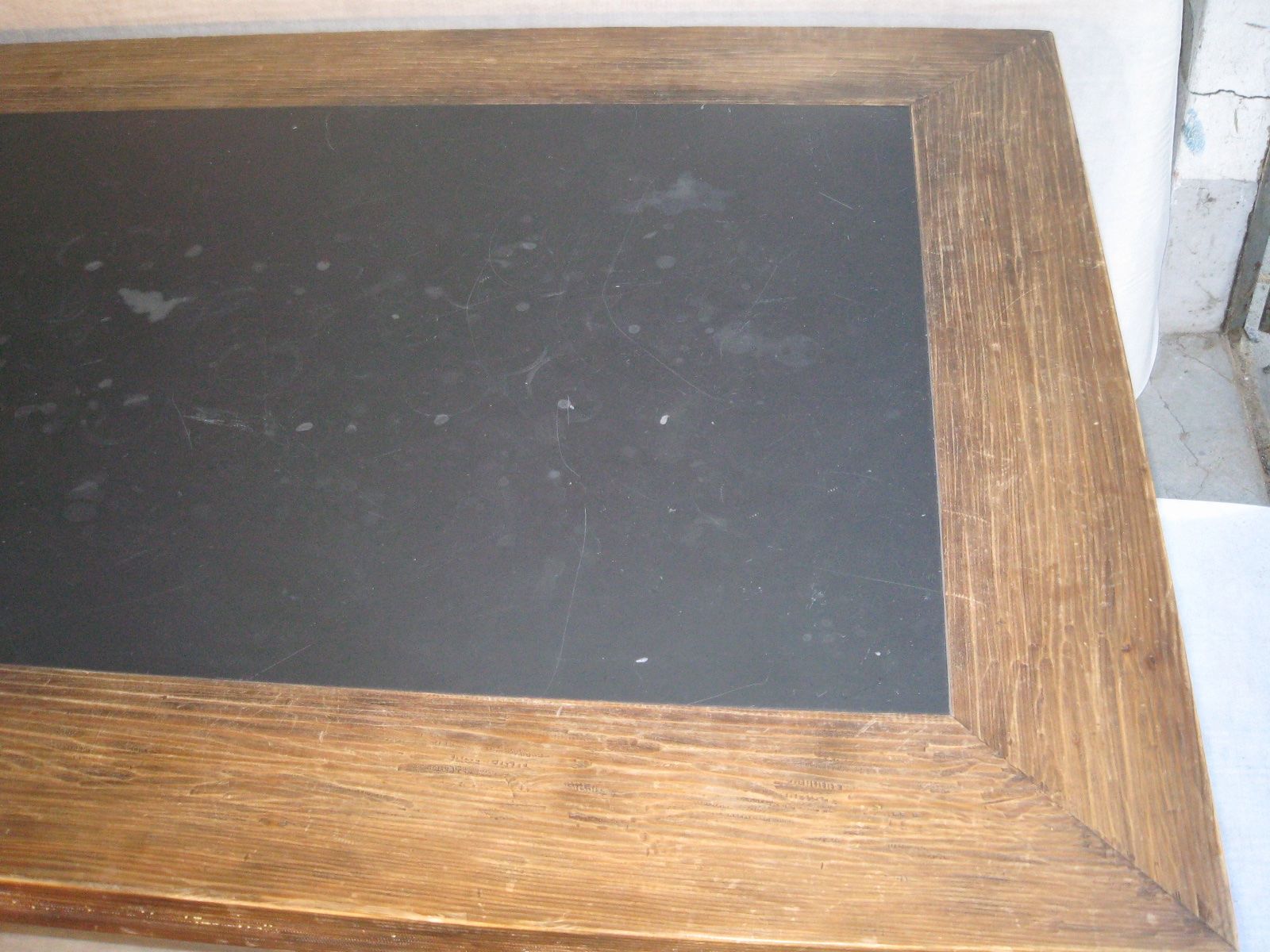 Tables: alter Holztisch mit Schiefernplatte – D'occasion à Emmenbrücke par mike62 2