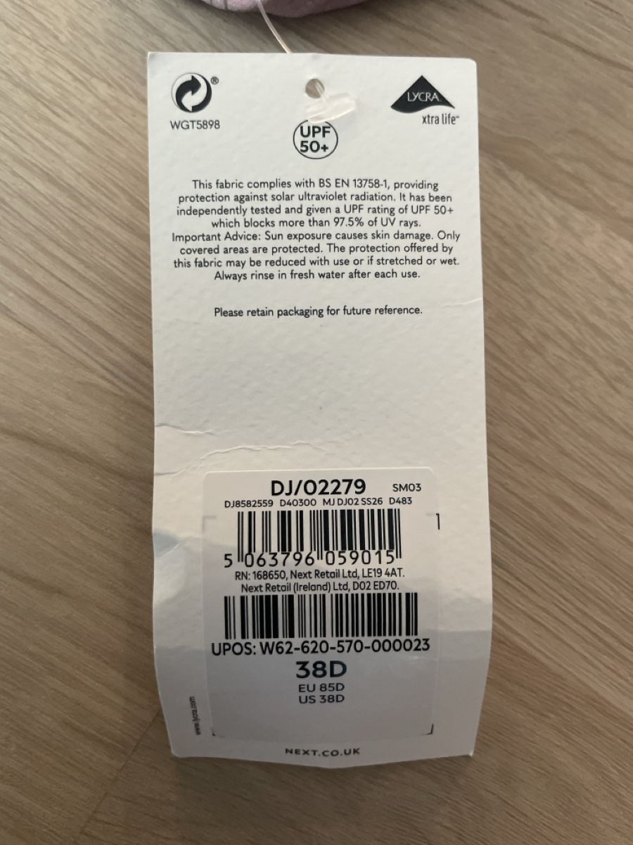Next Badekleider & Bikinis: Bikini Oberteil Grösse 38D neu mit Etikett gemustert – Neu und originalverpackt aus Heimberg von maudeva 2