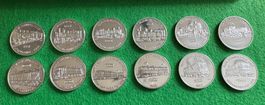 Silber Münzen 75 Jahre Schweizer Bundesbahnen